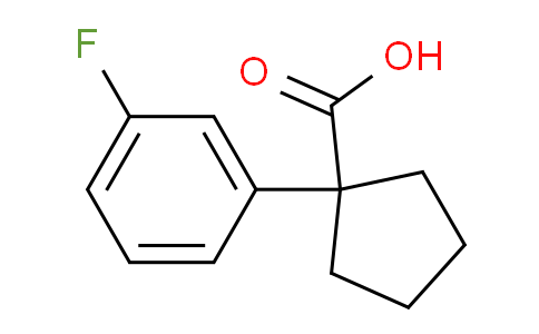 CAS No. 214262-97-2, 1-(3-Fluorophenyl)cyclopentanecarboxylic acid