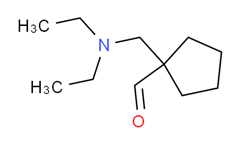 CAS No. 208349-33-1, 1-((diethylamino)methyl)cyclopentane-1-carbaldehyde