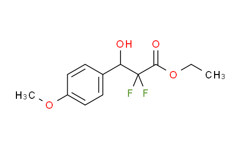 CAS No. 200501-07-1, Ethyl 2,2-difluoro-3-hydroxy-3-(4-methoxyphenyl)propanoate