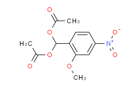 CAS No. 198821-77-1, (2-Methoxy-4-nitrophenyl)methylene diacetate