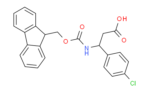 CAS No. 194471-87-9, 3-((((9H-Fluoren-9-yl)methoxy)carbonyl)amino)-3-(4-chlorophenyl)propanoic acid