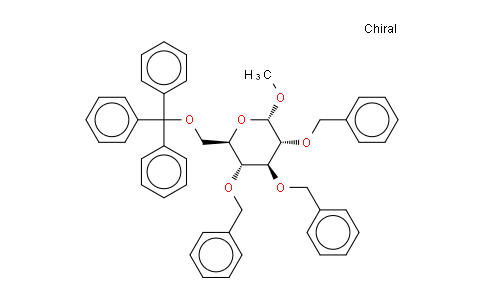 CAS No. 18685-19-3, a-D-Glucopyranoside, methyl2,3,4-tris-O-(phenylmethyl)-6-O-(triphenylmethyl)-