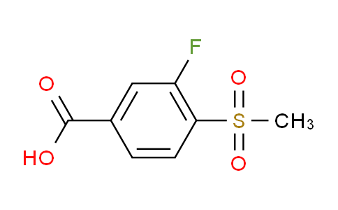 CAS No. 185945-88-4, 3-Fluoro-4-(methylsulfonyl)benzoic acid
