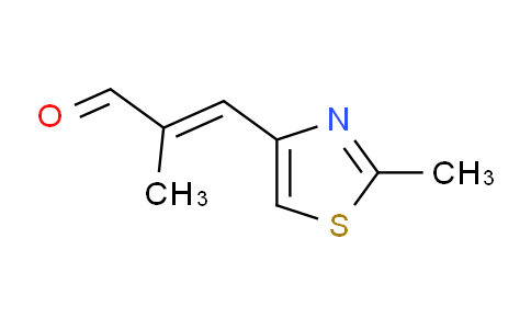 CAS No. 184246-38-6, (2E)-2-methyl-3-[2-methyl(1,3-thiazol-4-yl)]prop-2-enal