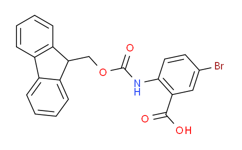 CAS No. 183871-04-7, 2-((((9H-Fluoren-9-yl)methoxy)carbonyl)amino)-5-bromobenzoic acid