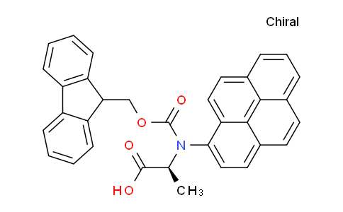 CAS No. 183071-07-0, (S)-2-((((9H-Fluoren-9-yl)methoxy)carbonyl)(pyren-1-yl)amino)propanoic acid