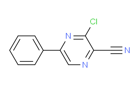 CAS No. 181284-10-6, 3-Chloro-5-phenylpyrazine-2-carbonitrile