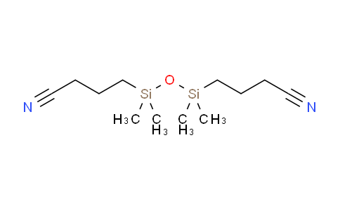 CAS No. 18027-80-0, 4,4'-(1,1,3,3-Tetramethyldisiloxane-1,3-diyl)dibutanenitrile