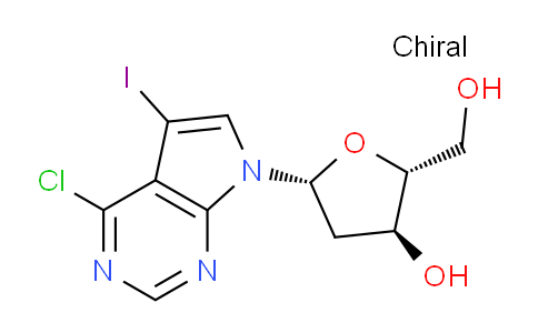 CAS No. 178995-71-6, (2R,3S,5R)-5-(4-Chloro-5-iodo-7H-pyrrolo[2,3-d]pyrimidin-7-yl)-2-(hydroxymethyl)tetrahydrofuran-3-ol