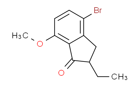 CAS No. 177362-58-2, 4-Bromo-2-ethyl-7-methoxy-2,3-dihydro-1H-inden-1-one