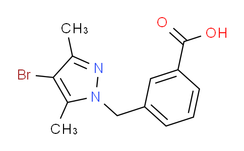 CAS No. 175203-24-4, 3-[(4-Bromo-3,5-dimethyl-1H-pyrazol-1-yl)methyl]-benzoic acid