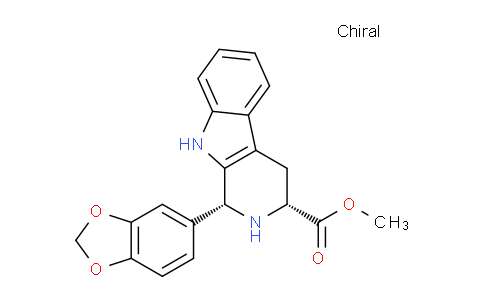 CAS No. 171596-41-1, (1R,3R)-Methyl 1-(benzo[d][1,3]dioxol-5-yl)-2,3,4,9-tetrahydro-1H-pyrido[3,4-b]indole-3-carboxylate