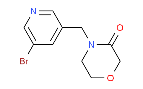 CAS No. 1633014-37-5, 4-((5-Bromopyridin-3-yl)methyl)morpholin-3-one