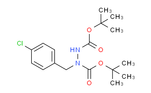 CAS No. 1624262-64-1, Di-tert-butyl 1-(4-chlorobenzyl)hydrazine-1,2-dicarboxylate