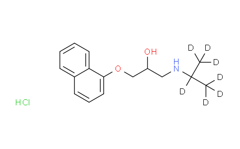 CAS No. 1613439-56-7, 1-(Naphthalen-1-yloxy)-3-((propan-2-yl-d7)amino)propan-2-ol hydrochloride