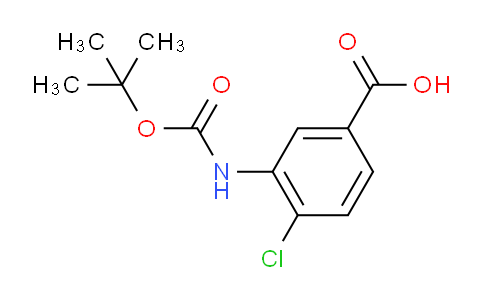 CAS No. 160450-12-4, 3-((tert-Butoxycarbonyl)amino)-4-chlorobenzoic acid