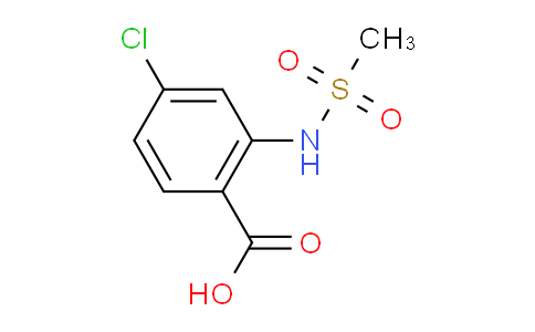 CAS No. 158579-89-6, 4-Chloro-2-(methylsulfonamido)benzoic acid