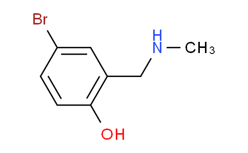 CAS No. 157729-23-2, 4-Bromo-2-[(methylamino)methyl]phenol