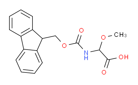 CAS No. 156059-09-5, 2-((((9H-Fluoren-9-yl)methoxy)carbonyl)amino)-2-methoxyacetic acid