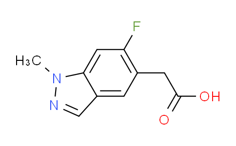 CAS No. 1556258-98-0, 2-(6-Fluoro-1-methyl-1H-indazol-5-yl)acetic acid