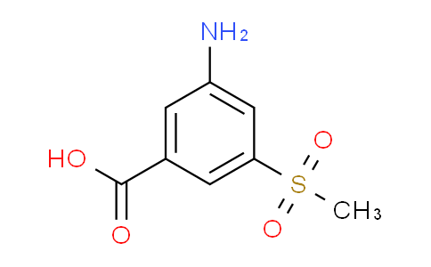 CAS No. 151104-75-5, 3-Amino-5-(methylsulfonyl)benzoic acid