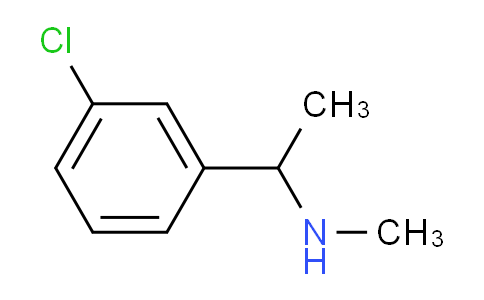CAS No. 149529-99-7, 1-(3-Chlorophenyl)-N-methylethanamine