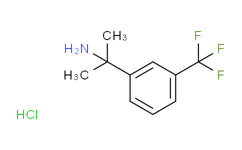 CAS No. 1439900-32-9, 2-(3-(Trifluoromethyl)phenyl)propan-2-amine hydrochloride