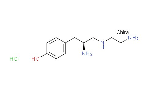 CAS No. 1419101-00-0, (S)-4-(2-amino-3-((2-aminoethyl)amino)propyl)phenol hydrochloride
