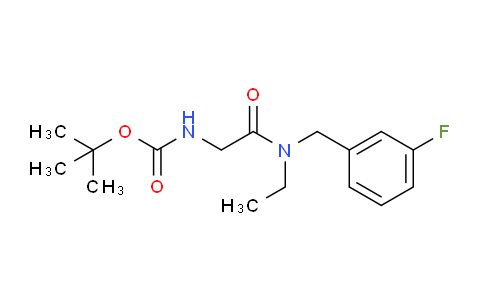 CAS No. 1417794-38-7, tert-Butyl (2-(ethyl(3-fluorobenzyl)amino)-2-oxoethyl)carbamate