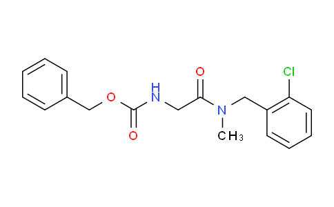CAS No. 1417793-86-2, Benzyl (2-((2-chlorobenzyl)(methyl)amino)-2-oxoethyl)carbamate