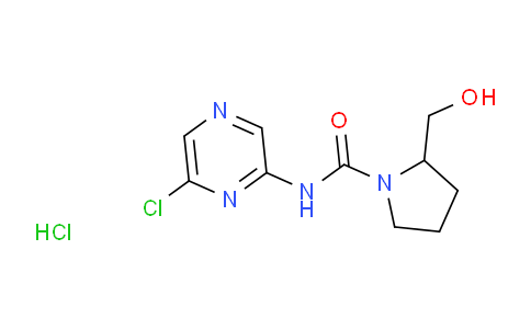 CAS No. 1417793-82-8, N-(6-Chloropyrazin-2-yl)-2-(hydroxymethyl)pyrrolidine-1-carboxamide hydrochloride