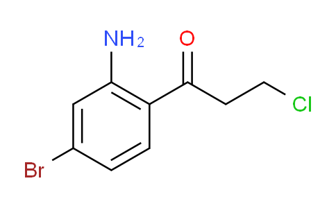 CAS No. 1416438-25-9, 1-(2-Amino-4-bromophenyl)-3-chloropropan-1-one