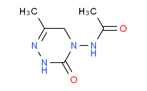 CAS No. 136738-23-3, N-(6-Methyl-3-oxo-2,3-dihydro-1,2,4-triazin-4(5H)-yl)acetamide