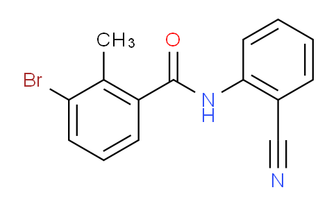 CAS No. 1363165-97-2, 3-Bromo-N-(2-cyanophenyl)-2-methylbenzamide