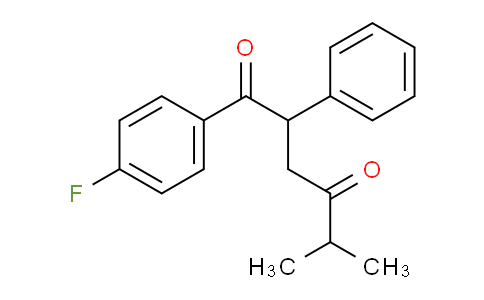 CAS No. 135833-82-8, 1-(4-Fluorophenyl)-5-methyl-2-phenylhexane-1,4-dione