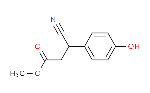 CAS No. 1356600-20-8, Methyl 3-Cyano-3-(4-hydroxyphenyl)propanoate