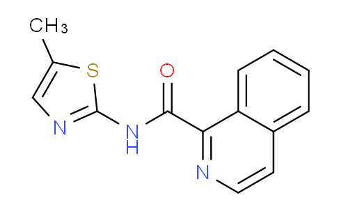 CAS No. 1353966-13-8, N-(5-Methylthiazol-2-yl)isoquinoline-1-carboxamide