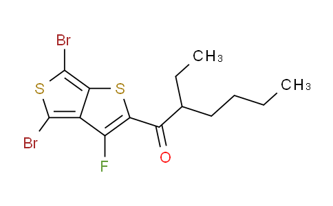 CAS No. 1352743-83-9, 1-(4,6-Dibromo-3-fluorothieno[3,4-b]thiophen-2-yl)-2-ethylhexan-1-one