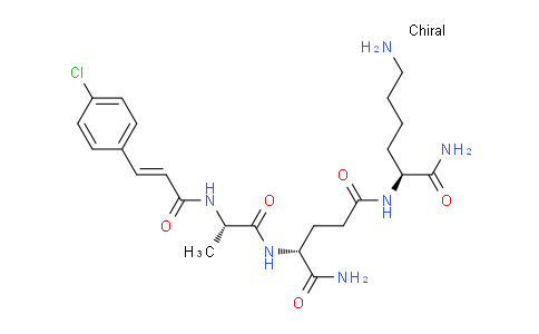 CAS No. 1340480-93-4, (R)-4-((S)-2-((E)-3-(4-chlorophenyl)acrylaMido)propanaMido)-N1-((S)-1,6-diaMino-1-oxohexan-2-yl)pentanediaMide