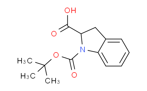 CAS No. 133851-52-2, 1-(tert-Butoxycarbonyl)-2-indolinecarboxylic acid