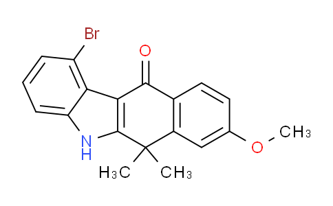 CAS No. 1332605-45-4, 1-Bromo-8-methoxy-6,6-dimethyl-5H-benzo[b]carbazol-11(6H)-one