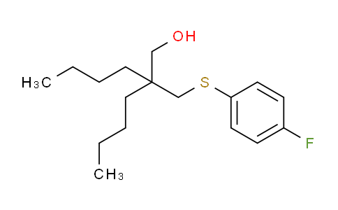 CAS No. 1332599-96-8, 2-Butyl-2-(((4-fluorophenyl)thio)methyl)hexan-1-ol