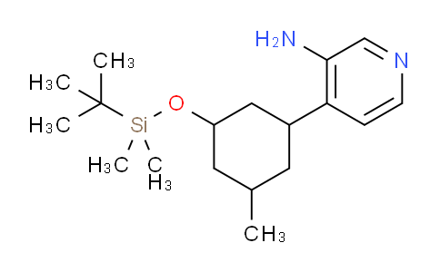 CAS No. 1332589-86-2, 4-(3-((tert-Butyldimethylsilyl)oxy)-5-methylcyclohexyl)pyridin-3-amine