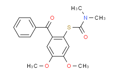 CAS No. 1332584-18-5, S-(2-Benzoyl-4,5-dimethoxyphenyl) dimethylcarbamothioate