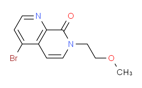 CAS No. 1332576-09-6, 4-Bromo-7-(2-methoxyethyl)-1,7-naphthyridin-8(7H)-one