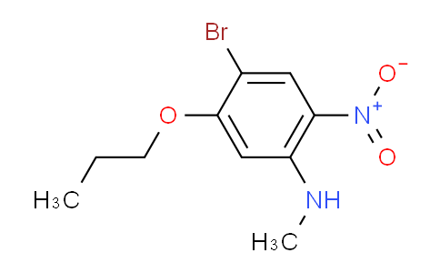 CAS No. 1311197-92-8, 4-Bromo-N-methyl-2-nitro-5-propoxyaniline
