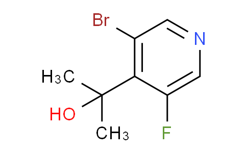 CAS No. 1308669-75-1, 2-(3-Bromo-5-fluoropyridin-4-yl)propan-2-ol