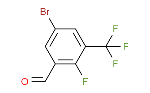 CAS No. 1291487-26-7, 5-Bromo-2-fluoro-3-(trifluoromethyl)benzaldehyde