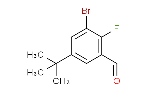 CAS No. 1291487-24-5, 3-Bromo-5-(tert-butyl)-2-fluorobenzaldehyde