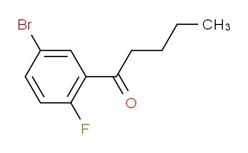CAS No. 1280786-93-7, 1-(5-Bromo-2-fluorophenyl)pentan-1-one